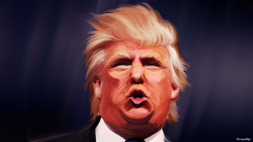 Donald Trump Caricature by DonkeyHotey, From FlickrPhotos