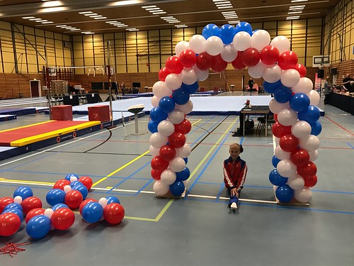 Ballonboog 5m Regiowedstrijd Turnen Sporthal de Enk Rotterdam