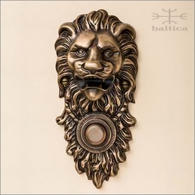 luxury door hardware - Davide lion bell button