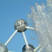 Atomium with fountain