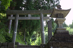 Stone shrine Magome Tsumago walk