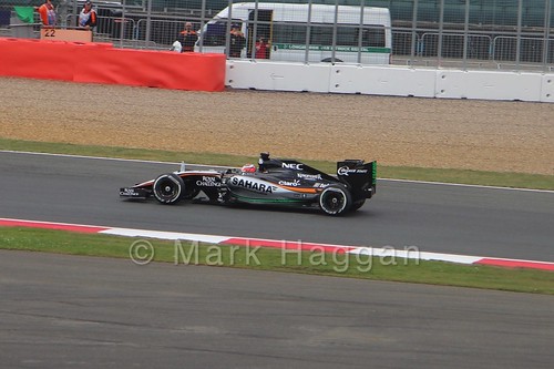 Nico Hulkenberg in the 2015 British Grand Prix at Silverstone