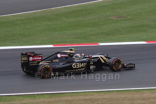 Pastor Maldonado in Free Practice 3 for the 2015 British Grand Prix at Silverstone