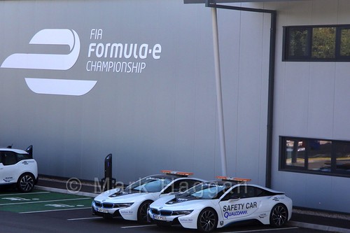 The FIA Formula E Safety Cars at Donington Park