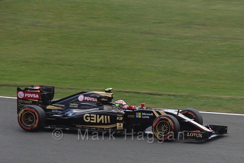 Pastor Maldonado in qualifying for the 2015 British Grand Prix at Silverstone