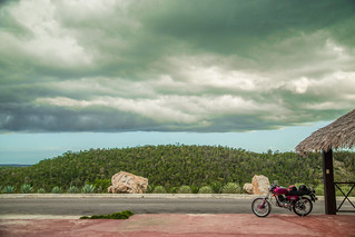 Motorcycle at the Bay