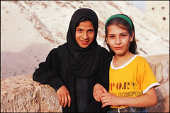 Twelve-year-old twins Abir and Fatima - Aleppo, Syria