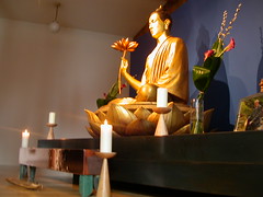 Manchester Buddhist Centre shrine 2