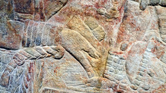 Tiloom (detail), Chakalte’, Relief with Enthroned Ruler (Maya lintel)
