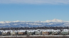 December 13, 2015 - Front Range mountains capped in snow. (David Canfield)