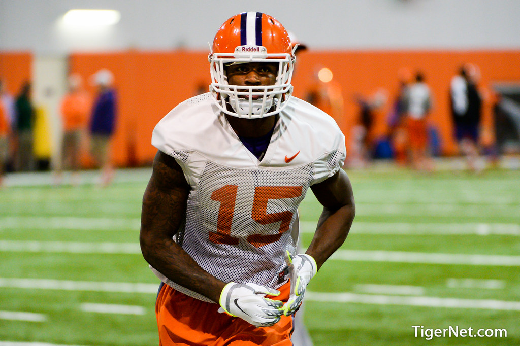Clemson Football Photo of TJ Green and practice