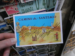 Here you see the Camino track from France!