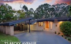 72 Becky Avenue, North Rocks NSW