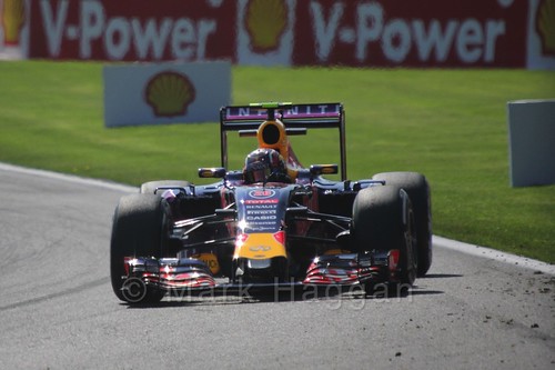 Daniil Kvyat in Free Practice 1 for the 2015 Belgium Grand Prix
