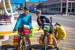 Ashley and her mom Sherry, cycling from Banff to Mexico (GDMBR).