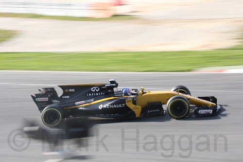 Jolyon Palmer in Formula One Winter Testing 2017