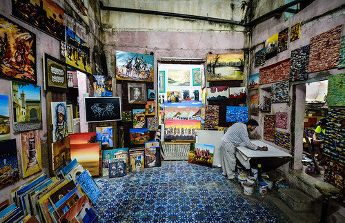 Artist's Studio in Fez, Morocco