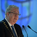 Joe Dolan, IHF President addressing the IHF conference in Kilkenny.