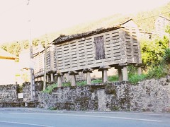 Driving thru Galicia we saw lots of boxes/houses like these. Im not sure what they are but maybe storage for food or even places to keep ancestors to rest!