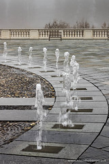 Giochi d'acqua presso la Fontana del Cervo