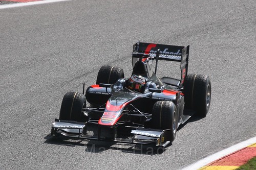 Stoffel Vandoorne in GP2 qualifying at the 2015 Belgium Grand Prix