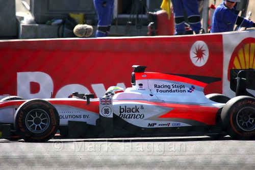 Oliver Rowland in the GP2 Sprint Race at the 2015 Belgium Grand Prix