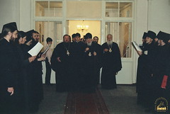 01. Visiting of temples and Sketes of Svyatogorsk Lavra by the Primate of the Ukrainian Orthodox Church / Посещение Покровского храма. 8 сентября 2000 г