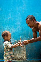Jesuit Social Service (JSS) in Timor Leste. Providing villagers with access to clean water.