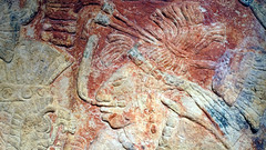 Shield Jaguar IV (detail), Chakalte’, Relief with Enthroned Ruler (Maya lintel)
