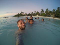 A swim with the kids!