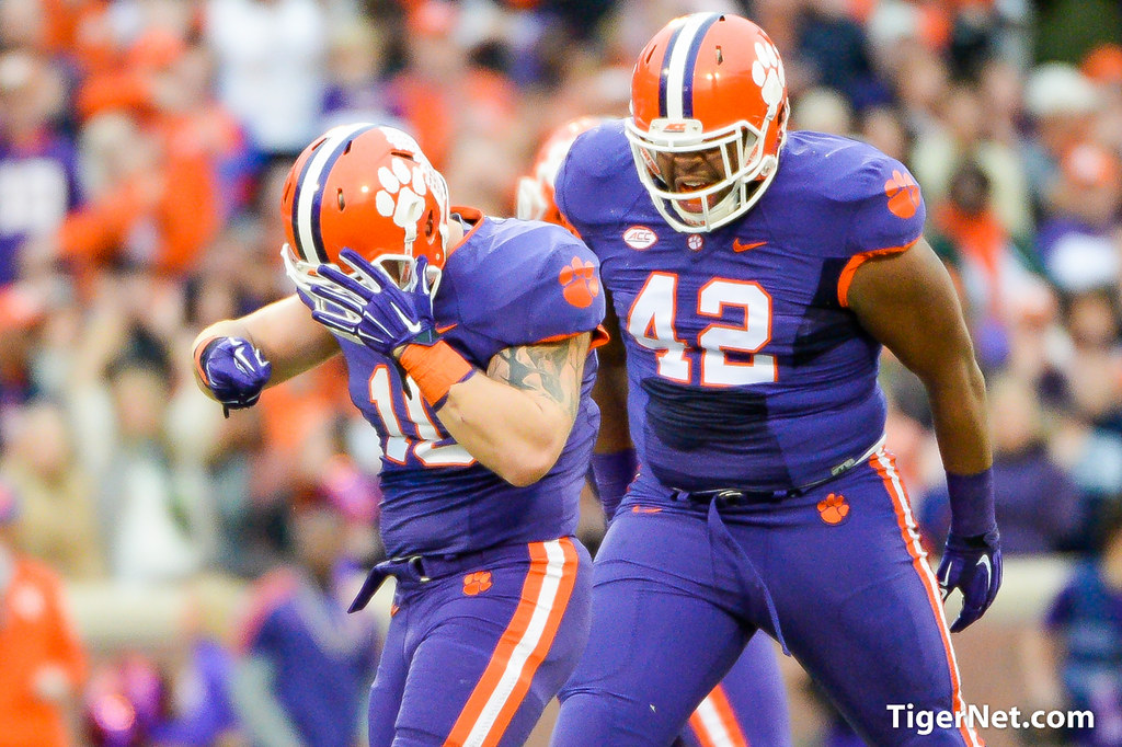 Clemson Football Photo of Ben Boulware and Christian Wilkins