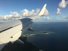 Flying in to Vanuatu