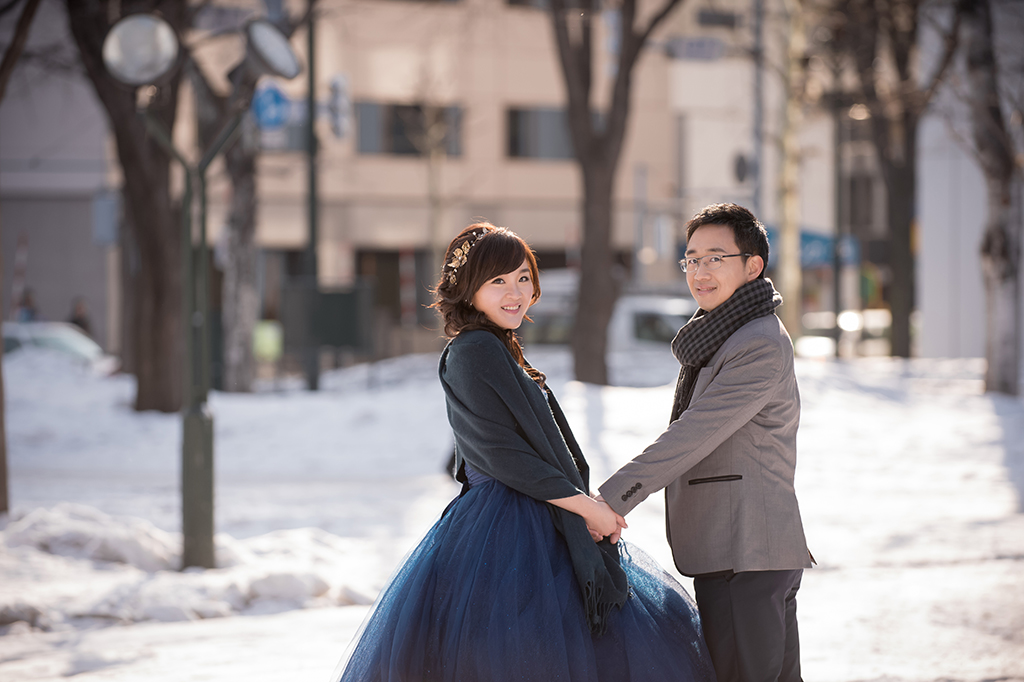‘日本北海道婚紗,北海道雪地婚紗,北海道度假婚紗,