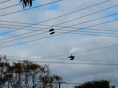 Shoes on a Wiry Intersection