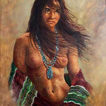 Bill Hampton, Indian Maiden Nude, LFAC #0946.00.00<a href="//farm1.static.flickr.com/655/23640116495_0bb647e5c1_o.jpg" title="High res">&prop;</a>
