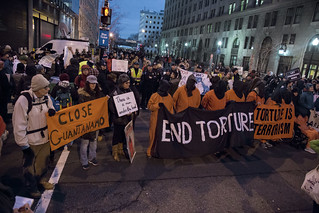 Witness Against Torture Holds a Protest Outside the Presidential Inauguration of Donald Trump