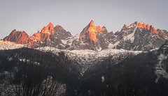 Sunset Aiguilles Rouges - Red Needles