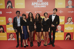 Angy en la premiere de "Ocho apellidos catalanes" en Madrid