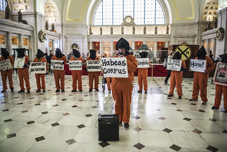 Witness Against Torture Holds an Anti-Torture Demonstration  in Union Station