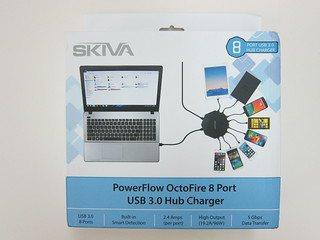 OctoFire 96W/19.2A 8-Port USB 3.0 Hub/Charger