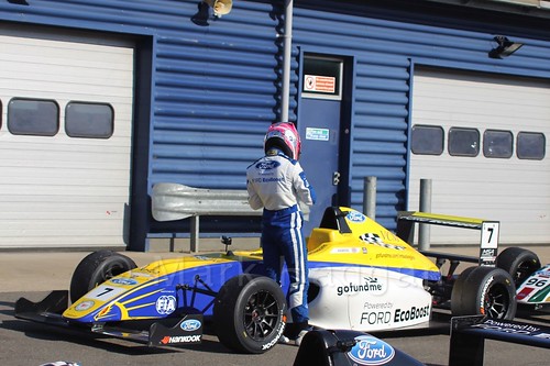 Jessica Hawkins in MSA Formula at Rockingham, September 2015