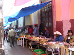 Traditional Market of Zacatecas Mexico colonial