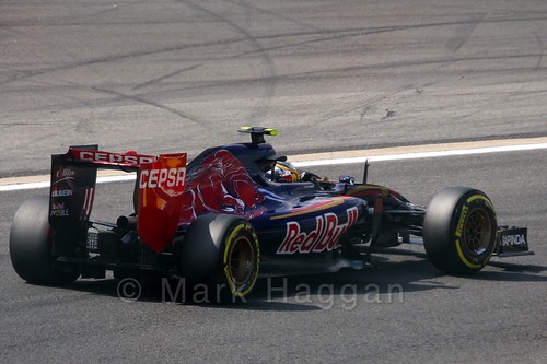 Carlos Sainz Jr in Free Practice 2 at the 2015 Belgian Grand Prix