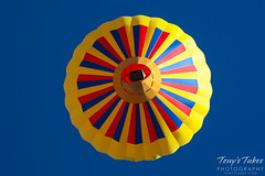 Hot air balloon from below