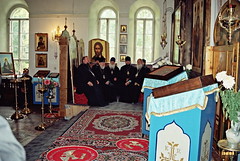 12. Visiting of temples and Sketes of Svyatogorsk Lavra by the Primate of the Ukrainian Orthodox Church / Посещение Покровского храма. 8 сентября 2000 г