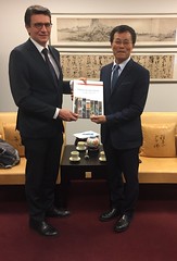Con il direttore del museo nazionale di Taiwan