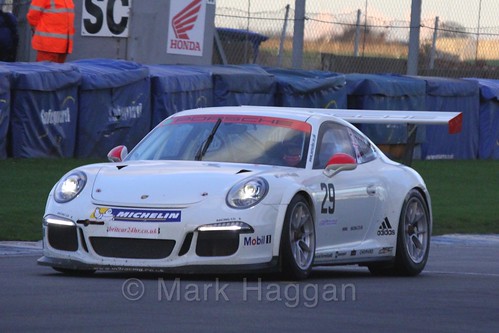 The Porsche GT3 of Mark Radcliffe in Endurance Racing during the BRSCC Winter Raceday, Donington, 7th November 2015