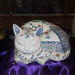 Contented cat ceramic