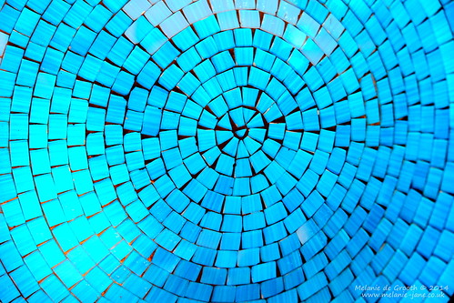Blue Mosaic Plate