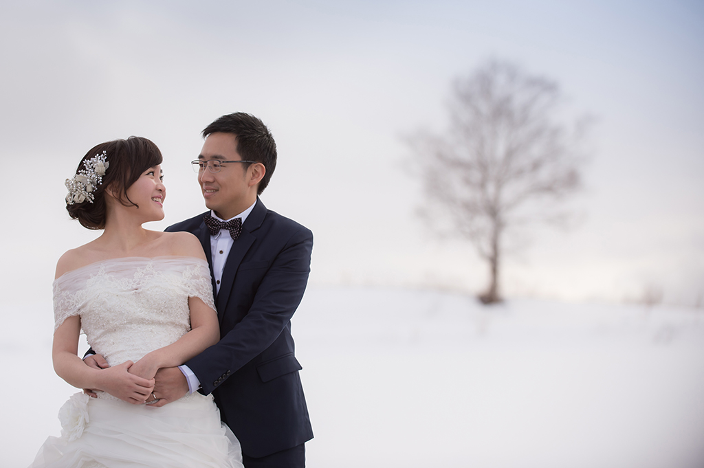 ‘日本北海道婚紗,北海道雪地婚紗,北海道度假婚紗,